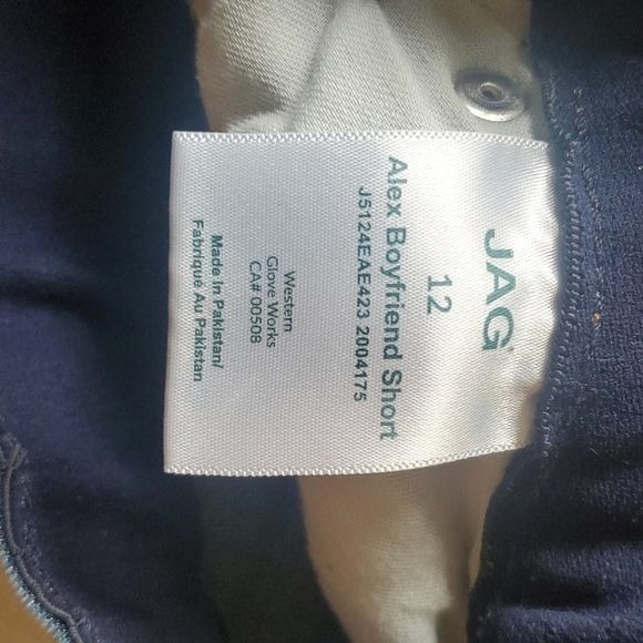 Jag Jeans Alex‎ Boyfriend Sz. 12 Blue Jean Shorts w Pockets - Picture 10 of 11